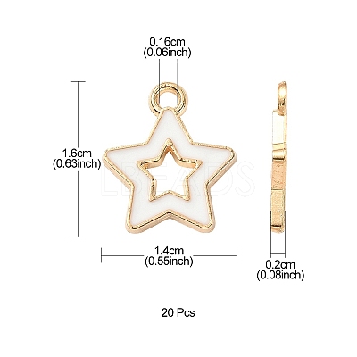 Alloy Enamel Pendants ENAM-YW0003-01A-1