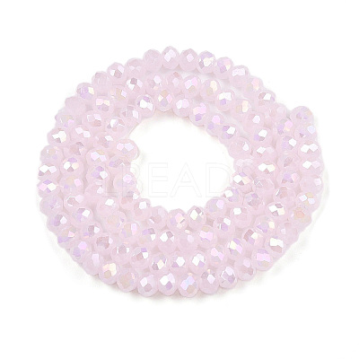 Electroplate Glass Beads Strands EGLA-A044-J3mm-B02-1