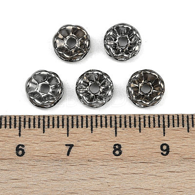 Brass Grade A Crystal Rhinestone Spacer Beads RB-A006-8MM-B-1