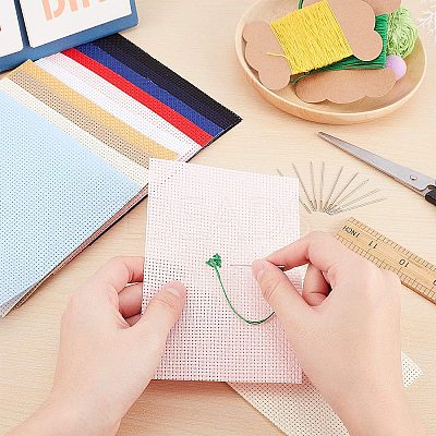 11CT Cross Stitch Fabric Sheets DIY-NB0004-11-1