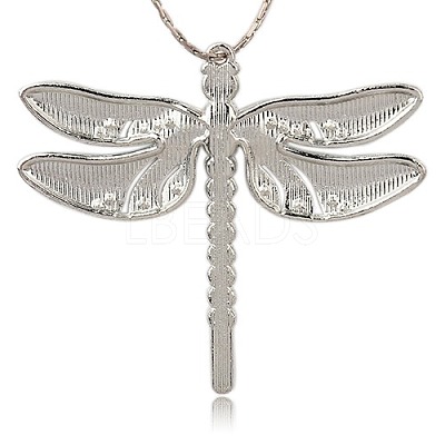 Alloy Enamel Dragonfly Big Pendants ENAM-L034-01P-1