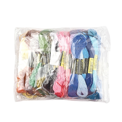 7 Sets 7 Colors Cotton Crochet Threads OCOR-FS0001-02A-1