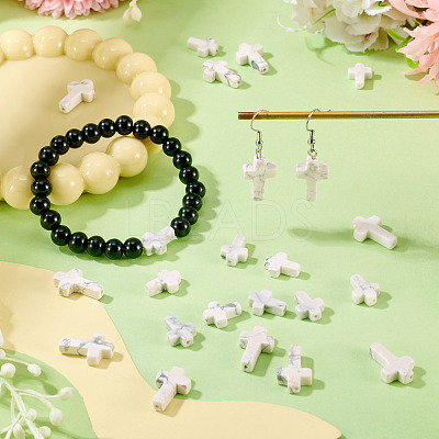 20Pcs 2 Styles Natural Howlite Beads G-TA0002-85-1