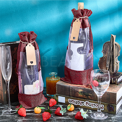 Jute Cloth Wine Bottle Storage Pouches ABAG-WH20018-15A-1