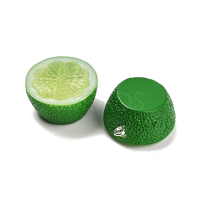 Opaque Resin Pendants RESI-Z042-01P-03-1