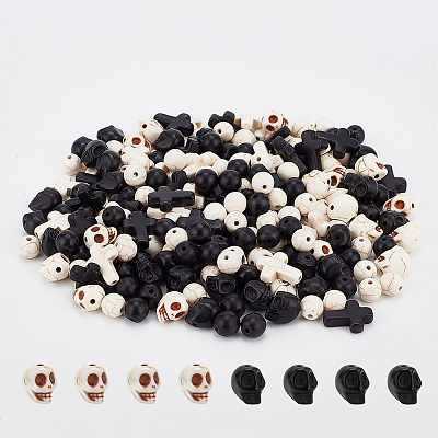 6 Strands 6 Styles Synthetic Turquoise Beads Strands TURQ-NB0001-21-1