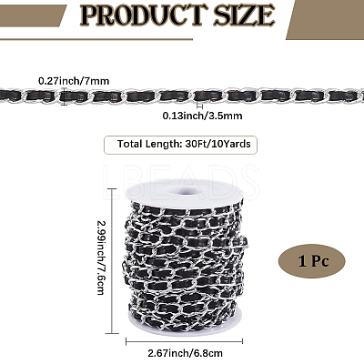 CutHollow 10Yards Oxidation Aluminum Rope Chains CHA-CL0001-01A-02-1