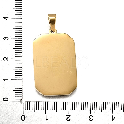 Tarot 304 Stainless Steel Enamel Pendants STAS-M119-09J-G-1