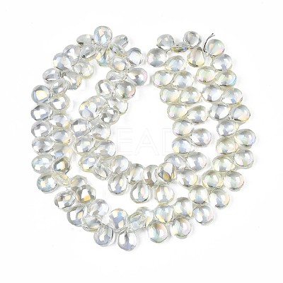 Electroplate Glass Beads Strand EGLA-S188-27-B03-1