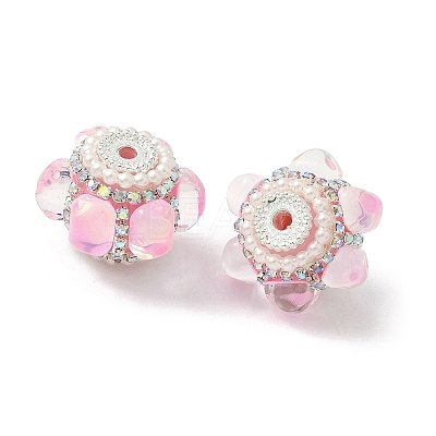 Sparkling Acrylic Rhinestone Beads CLAY-NH0003-01S-01-1
