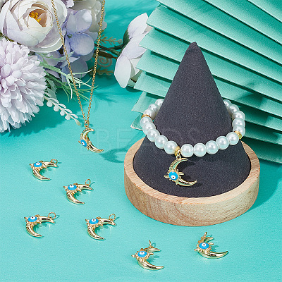 8Pcs Eco-Friendly Brass Enamel Pendants KK-BBC0008-76-1