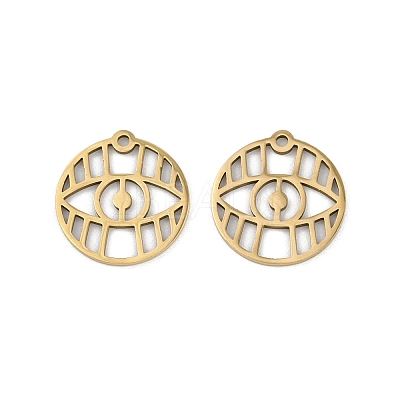 201 Stainless Steel Pendants STAS-U052-02C-G-1