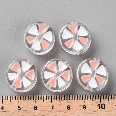 Transparent Enamel Acrylic Beads TACR-S155-005C-1