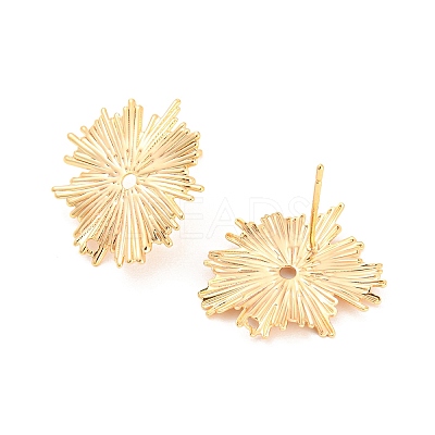 Rack Plating Brass Stud Earring Findings KK-M261-50G-1