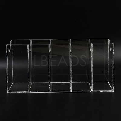 5 Grids Acrylic Belt Storage Rack CON-WH0086-071-1