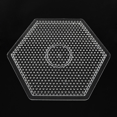 Hexagon ABC Pegboards used for 5x5mm DIY Fuse Beads X-DIY-S002-24-1