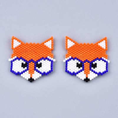 Handmade Seed Beads Links Connectors SEED-I012-42-1
