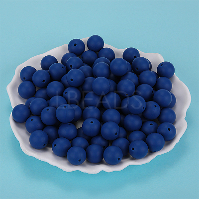 Round Silicone Focal Beads SI-JX0046A-95-1