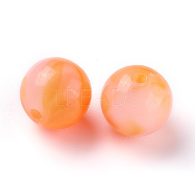 Acrylic Imitation Jade Beads MACR-E025-25H-8mm-1