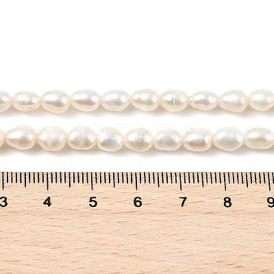 Natural Cultured Freshwater Pearl Beads Strands PEAR-I007-01B-04B-1
