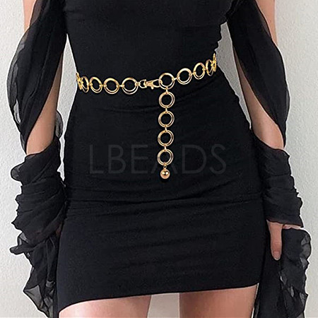 1Pc Alloy Ring Link Chian Waist Body Chains for Jeans Dresses WG49084-08-1