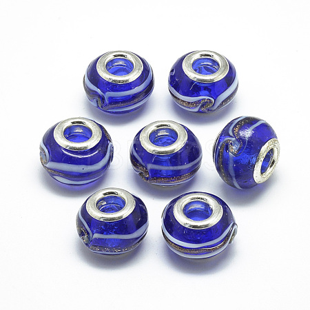 Handmade Lampwork European Beads LAMP-Q029-01J-1