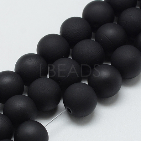 Rubberized Style Acrylic Beads Strands MACR-S835-20mm-11-1