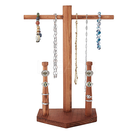 Wooden Baseball Ring Display Holder RDIS-WH0011-37A-1