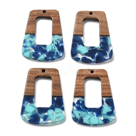 Resin and Walnut Pendants FIND-R051-02B-1