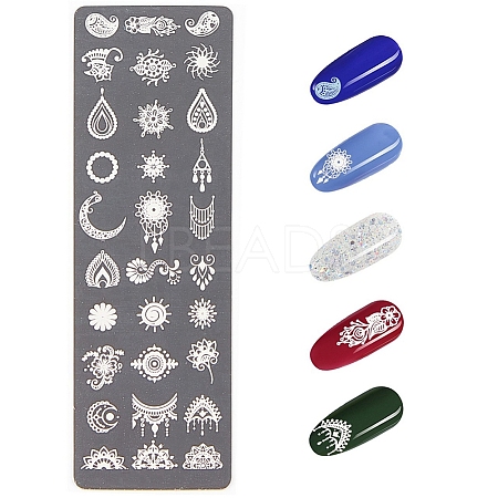 Stainless Steel Nail Art Stamping Plates MRMJ-Q044-001I-1