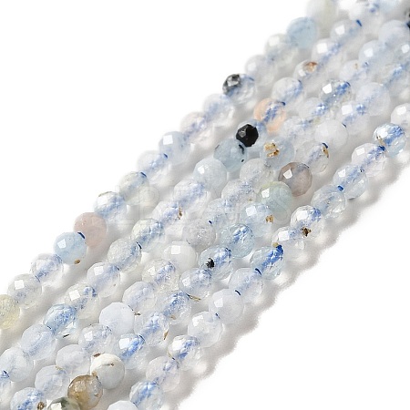 Natural Aquamarine Beads Strands G-I341-08-1