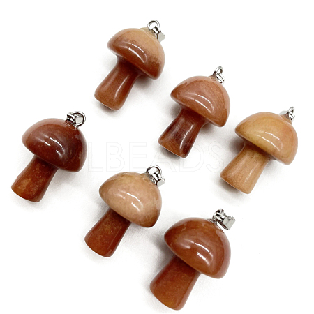 Natural Red Aventurine Pendants FIND-SZC0010-558-1