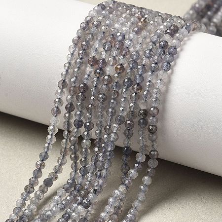 Natural Cordierite/Iolite/Dichroite Beads Strands G-B145-A04-3mm-1