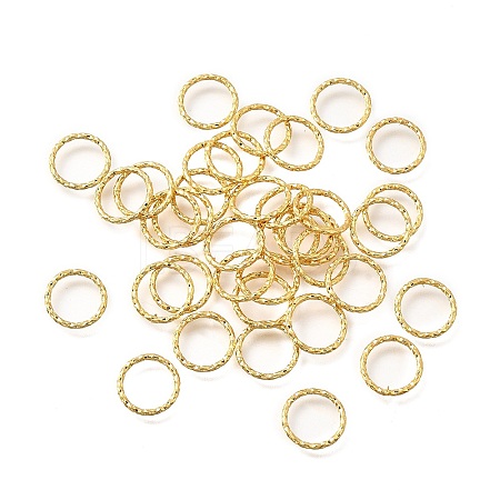 Brass Soldered Closed Rings KK-B147-05C-G-1
