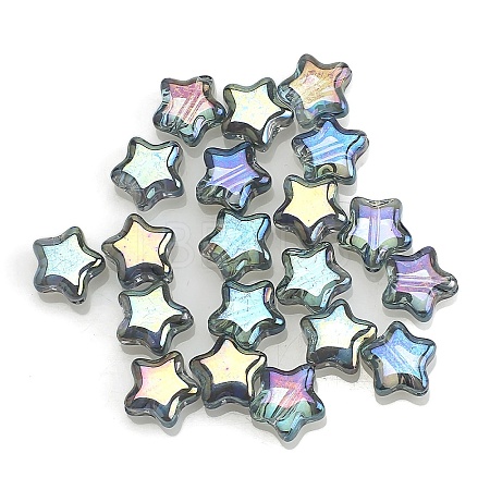 Electroplate Transparent Glass Beads LS-GLAA-WH0033-128B-03-1