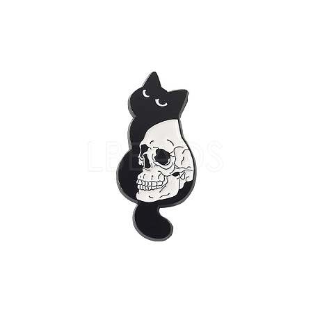 Cat Theme Enamel Pin PW-WG97473-03-1