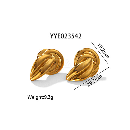 Fashionable Irregular Stainless Steel Stud Earrings for Women MT3122-1-1