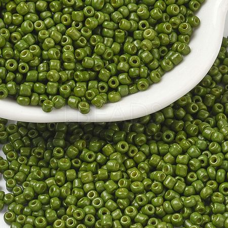 Baking Paint Glass Seed Beads SEED-S001-K9-1