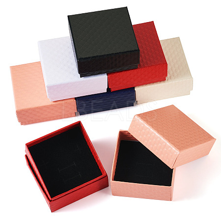 Rhombus Textured Cardboard Gift Storage Boxes CON-TAC0010-03B-02-1
