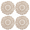 Handmade Cotton Lace Cup Coasters AJEW-GF0008-84B-1
