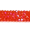 Transparent Electroplate Glass Beads Strands LS-EGLA-A039-T2mm-L14-1