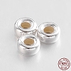Rondelle 925 Sterling Silver Spacer Beads STER-N013-01C-2