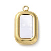 304 Stainless Steel Acrylic Pendants STAS-M091-02C-G-1