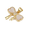Brass Micro Pave Cubic Zirconia Pendants KK-D376-05G-2
