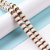 Electroplate Opaque Glass Beads Strands GLAA-P003-A04-2