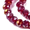 Baking Electroplate Glass Beads Strands DGLA-A039-J6MM-B19-3