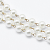 Handmade ABS Plastic Imitation Pearl Beaded Chains CHC-I026-G-03C-2