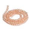 Transparent Electroplate Glass Beads Strands EGLA-A039-T2mm-L15-2