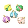Brass Micro Pave Cubic Zirconia Pendants KK-I378-03G-1