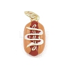 Brass Enamel Pendants KK-Z144-01G-01-1
